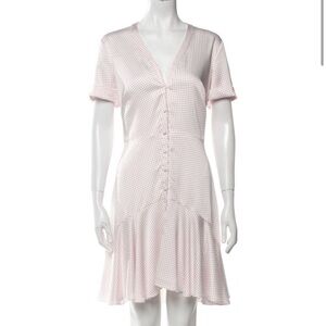 Alexis Polka Dot Button-Down Mini Dress